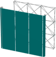 прямой 3x3 с боковыми полукруглыми панелями